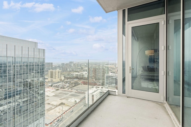 view of balcony