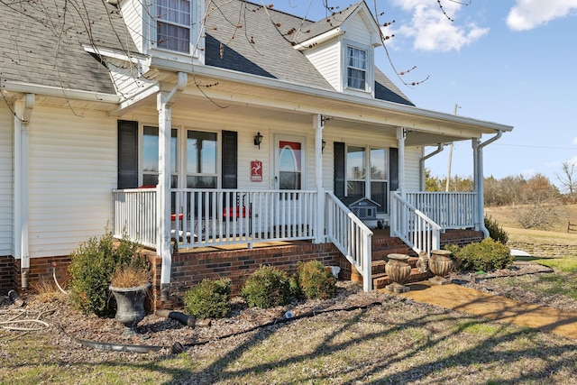 view of front of house with a porch