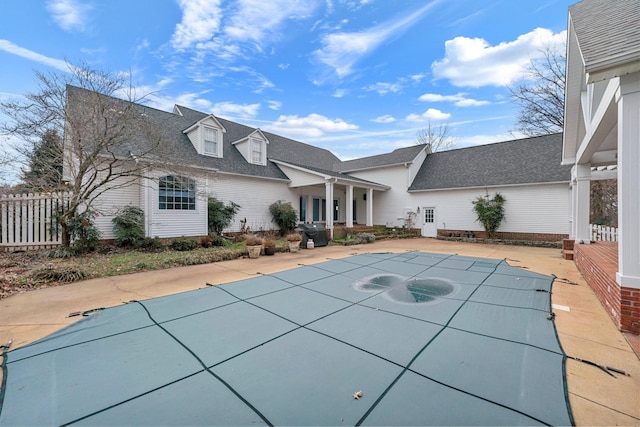 exterior space with grilling area and a patio area