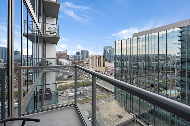 view of balcony