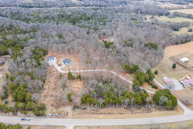 aerial view with a view of trees