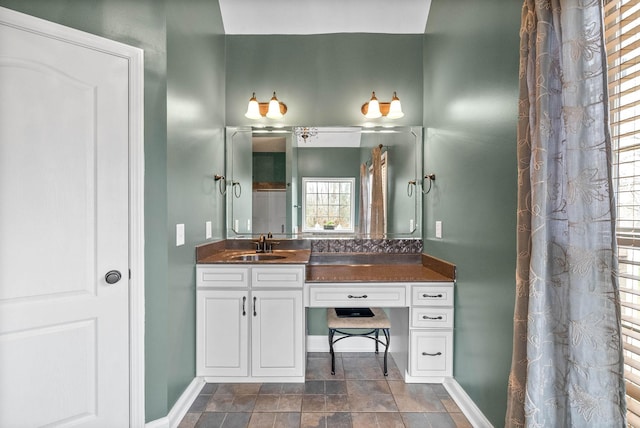 bathroom with vanity