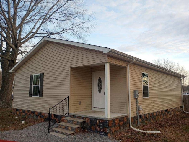 view of front of home