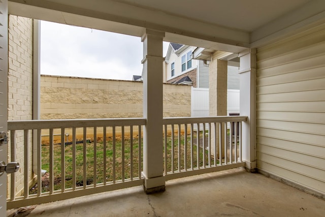 view of balcony