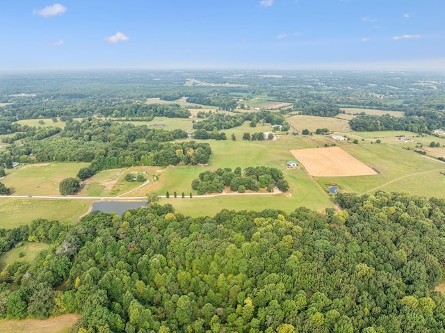 bird's eye view featuring a rural view