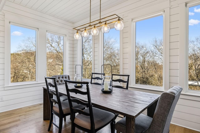 sunroom featuring a wealth of natural light