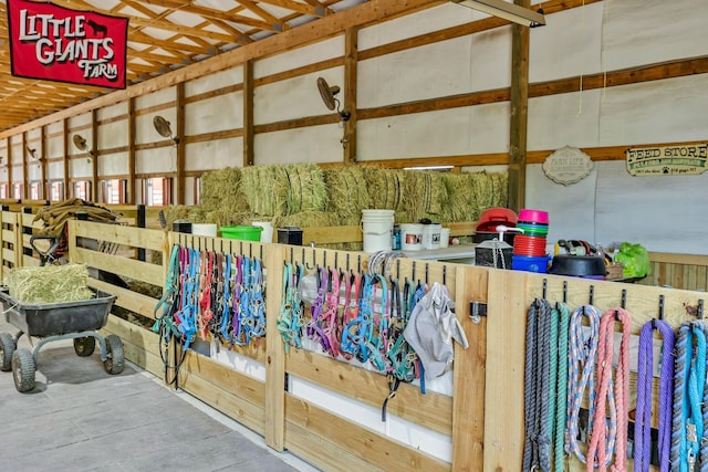 view of horse barn