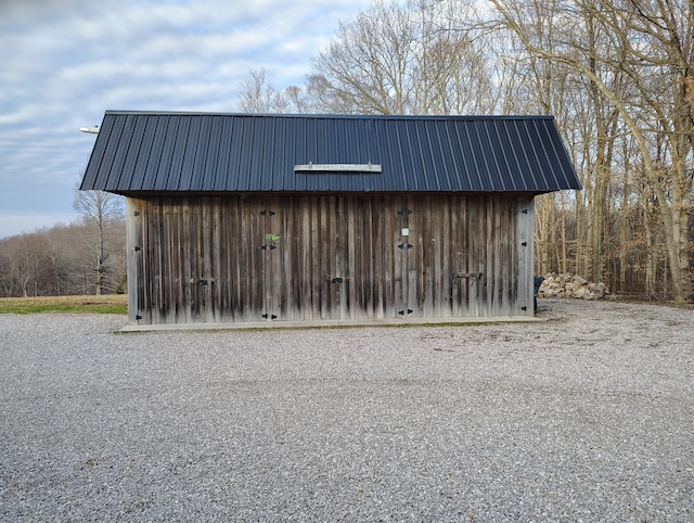 view of outbuilding