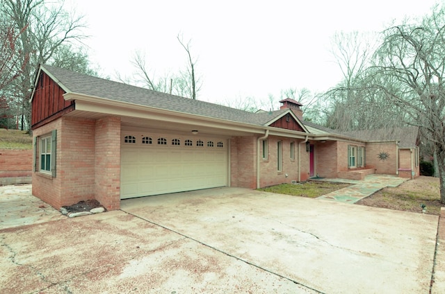 ranch-style house with a garage