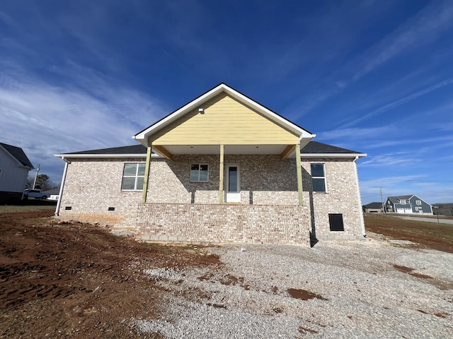 view of rear view of house