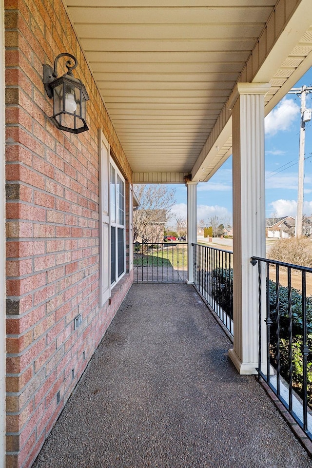 view of balcony