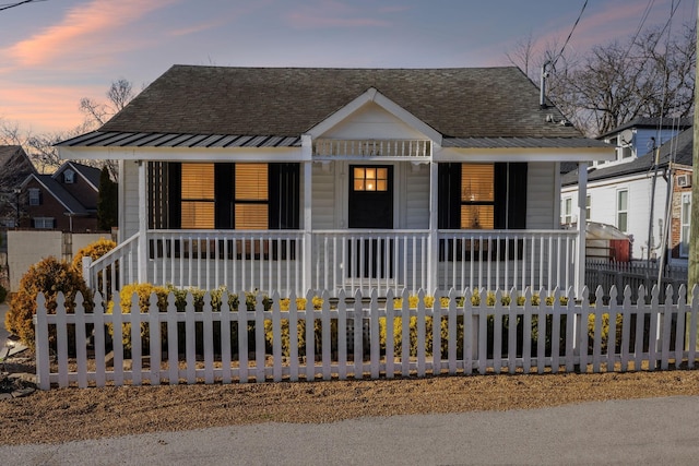 view of front facade with a porch