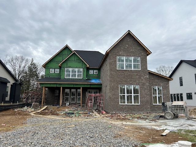 view of front of property with brick siding