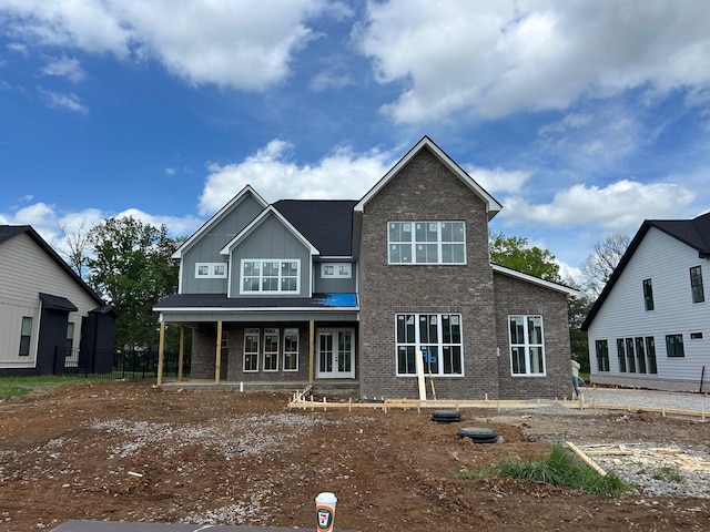 4928 Elmview Ct, Smyrna, TN 37167 - back of property featuring board and batten siding and brick siding
