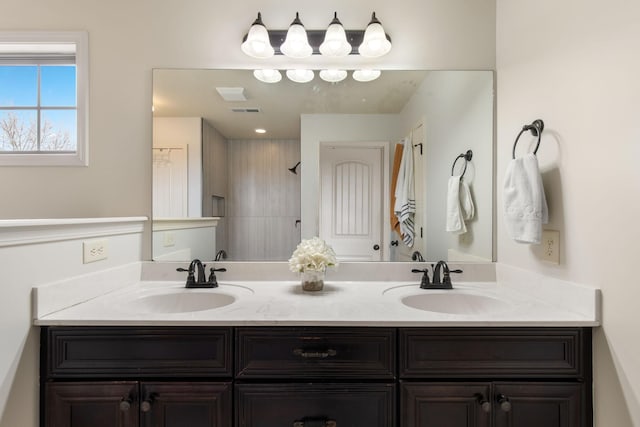 bathroom featuring vanity