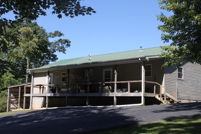 view of back of property