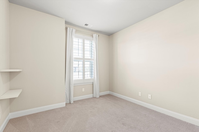 view of carpeted empty room