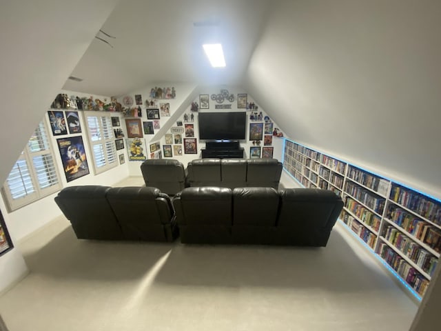 5107 General Eisenhower Dr, Murfreesboro, TN 37129 - carpeted living room with vaulted ceiling