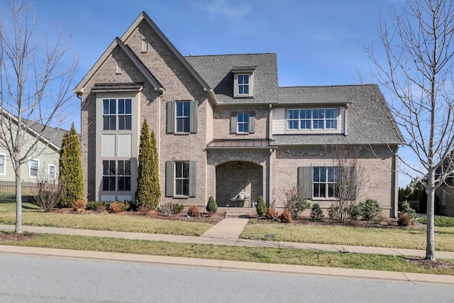 view of front of property featuring a front yard