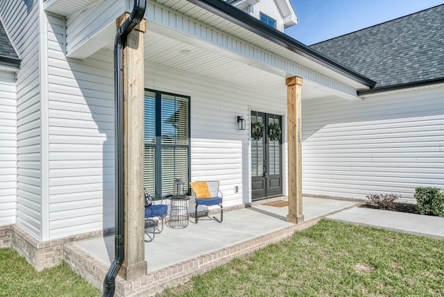 view of patio / terrace with a porch