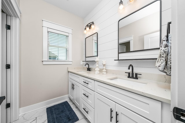 bathroom featuring vanity