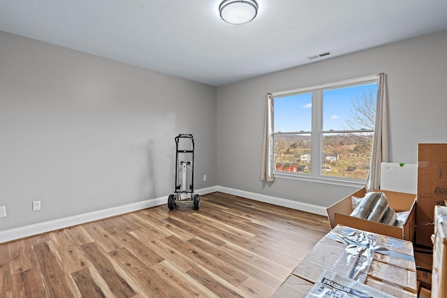 interior space featuring hardwood / wood-style floors