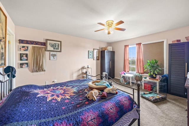 126 Andrea Ln, Monterey, TN 38574 - bedroom with ceiling fan and carpet flooring