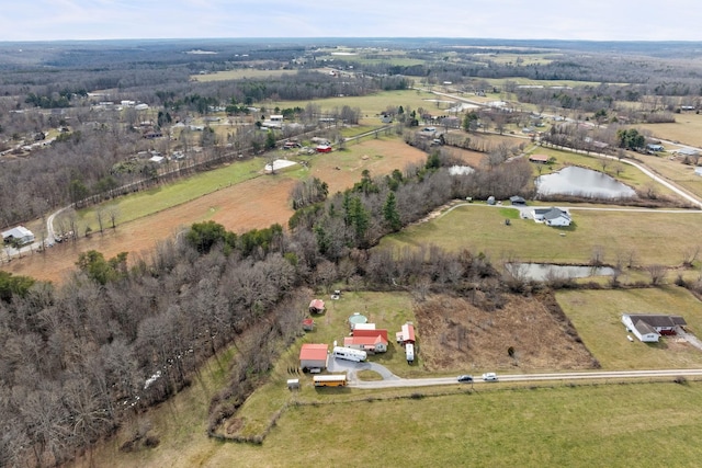 126 Andrea Ln, Monterey, TN 38574 - birds eye view of property featuring a water view and a rural view