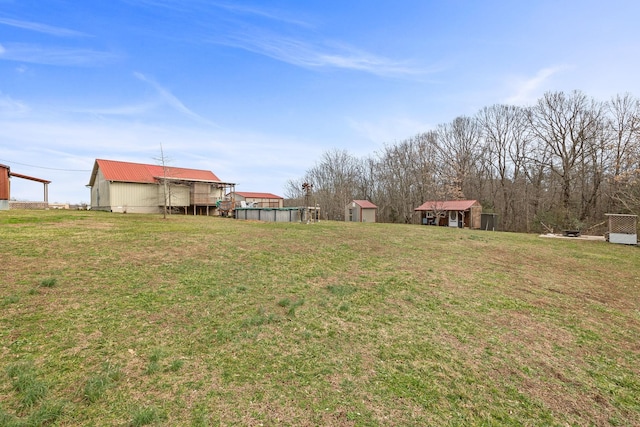 126 Andrea Ln, Monterey, TN 38574 - view of yard featuring an outbuilding and an outdoor pool