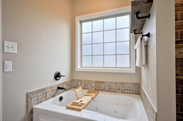 bathroom featuring a bath