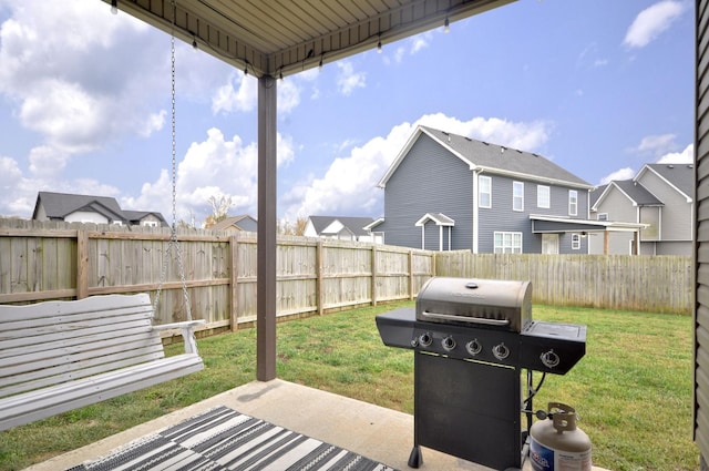 view of patio / terrace featuring area for grilling