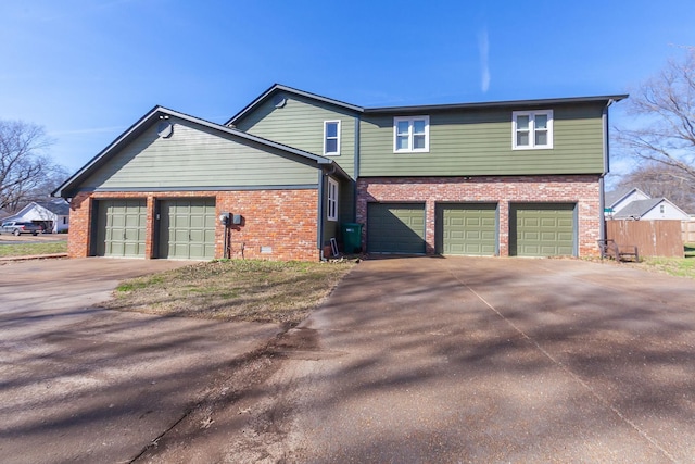 view of home's exterior featuring a garage