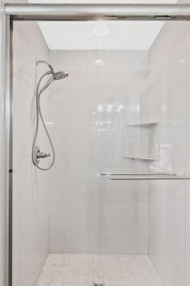 bathroom with walk in shower