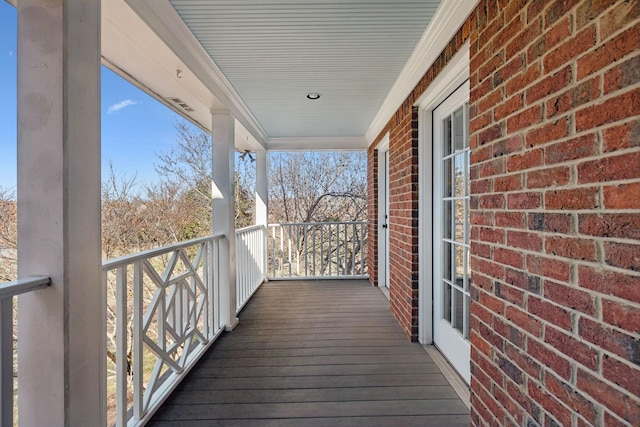 view of balcony