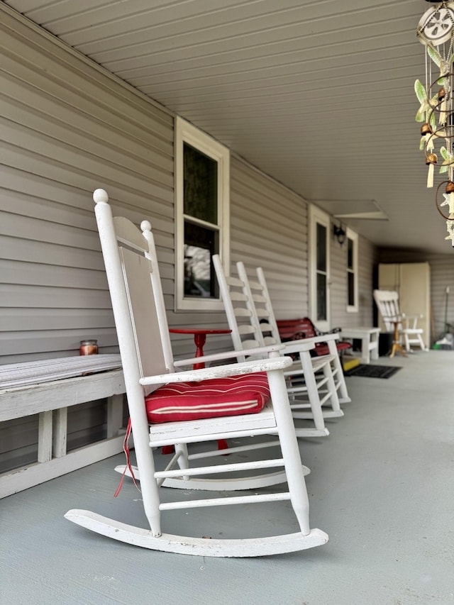 view of patio / terrace with a porch