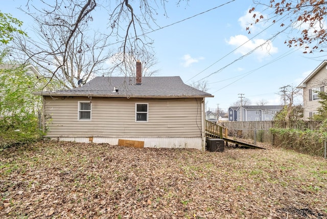 view of back of property