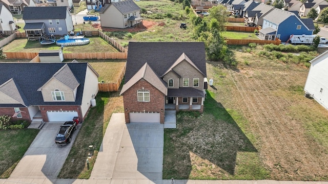 birds eye view of property