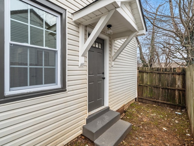 view of entrance to property