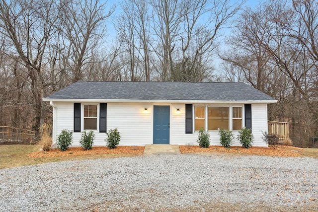 view of ranch-style home