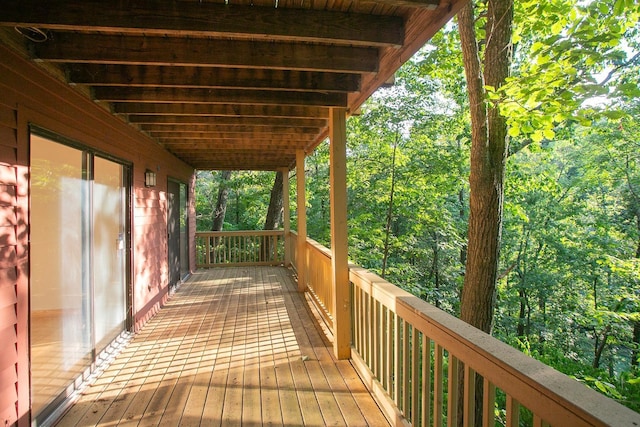 view of wooden terrace