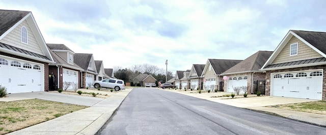 view of road with a residential view