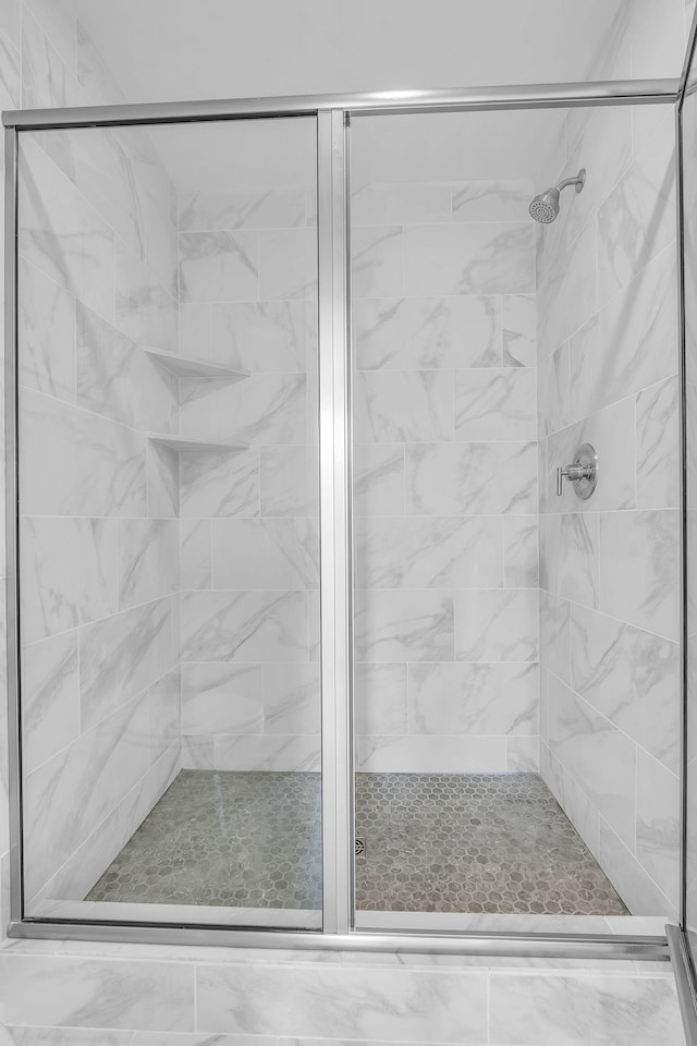 bathroom with walk in shower