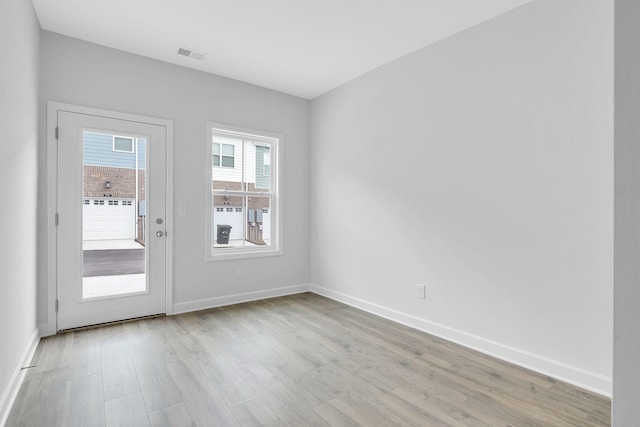 entryway featuring light hardwood / wood-style flooring