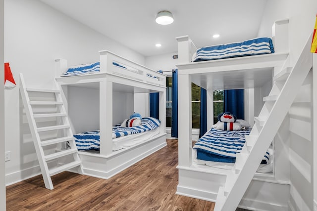 bedroom featuring hardwood / wood-style floors