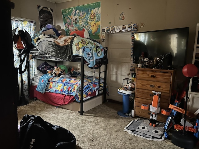 bedroom featuring carpet flooring