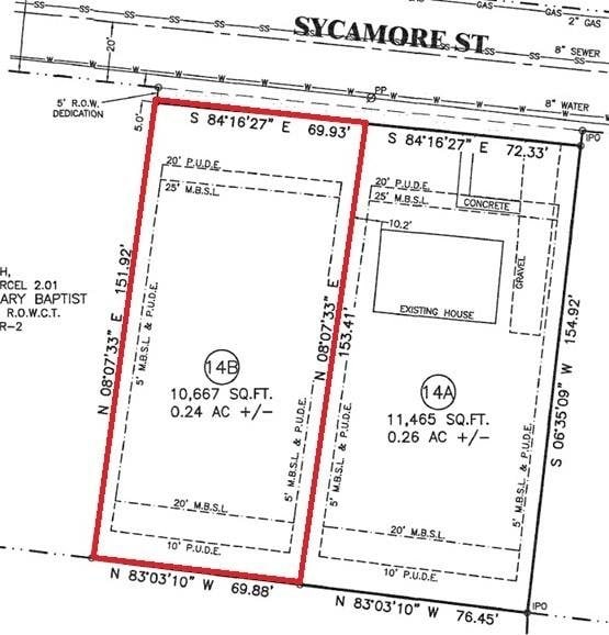 314 Sycamore St, Lebanon TN, 37087 land for sale