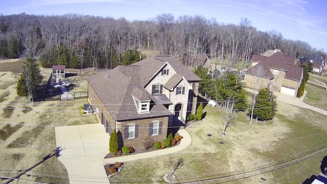 birds eye view of property