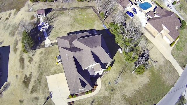 birds eye view of property