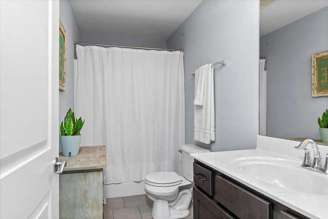 7144 Triple Crown Ln, Fairview, TN 37062 - bathroom with vanity, toilet, and tile patterned floors