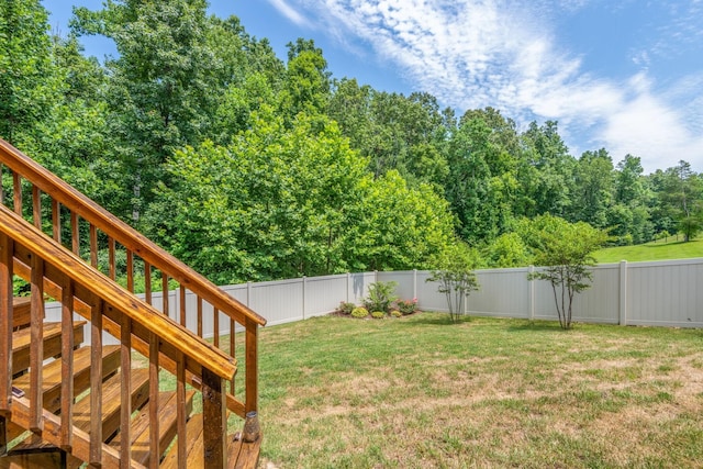 7144 Triple Crown Ln, Fairview, TN 37062 - view of yard with stairs and a fenced backyard